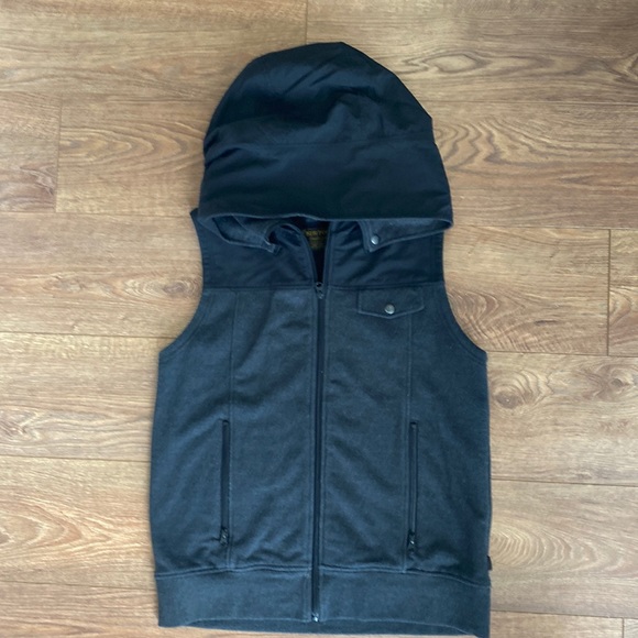 Burton grey/black fabric vest size large - Picture 1 of 4